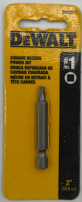 DeWalt DW2211 2 Inch Square Recess Insert Bit