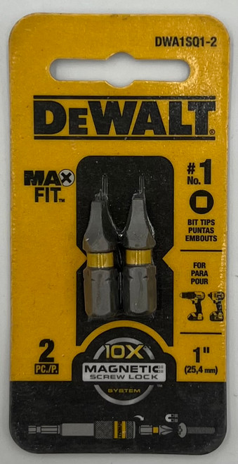 DEWALT DWA1SQ1-2 MAXFIT INSERT BT SQ1 2PC