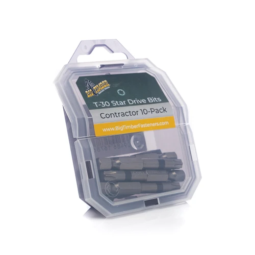 Big Timber (T30X2CP) - T30 x 2" 10/Pack Star Drive Bits