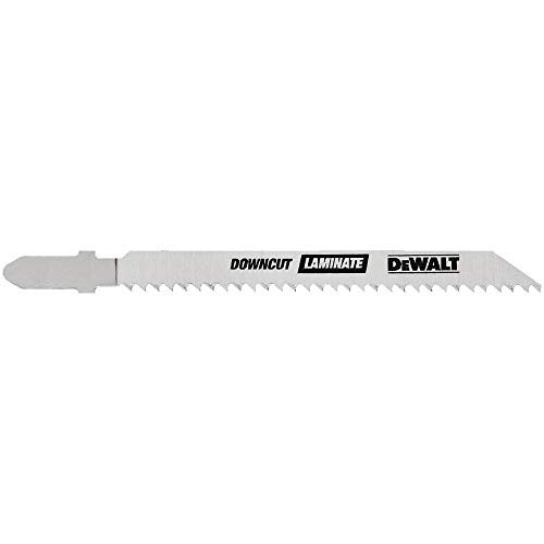 DEWALT DW3762H2 4-Inch 10TPI Laminate Down Cutting HSC T-Shank Jig Saw Blade (2-Pack)