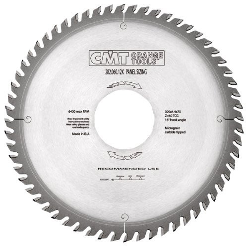 CMT 282.072.14M Industrial Panel Sizing Saw Blade, 350mm (13-25/32-Inch) X 72 Teeth TCG Grind with 30mm Bore