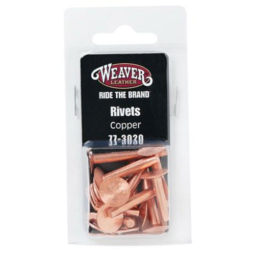 Weaver Leather 77-3020 12PC Copper Rivet & Burr