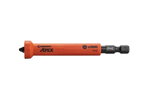 Crescent Apex CAUMB3BPH2 3 1/2" Covered Power Bits with Ring Magnets, 2Pk