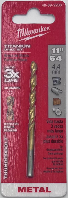 Milwaukee 48-89-2208 Titanium Drill Bit 11/64"