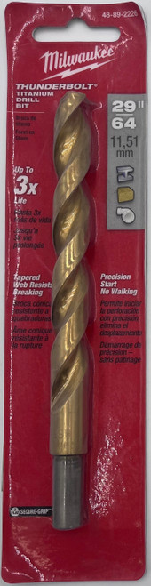 Milwaukee 48-89-2226 Titanium Drill Bit 29/64"