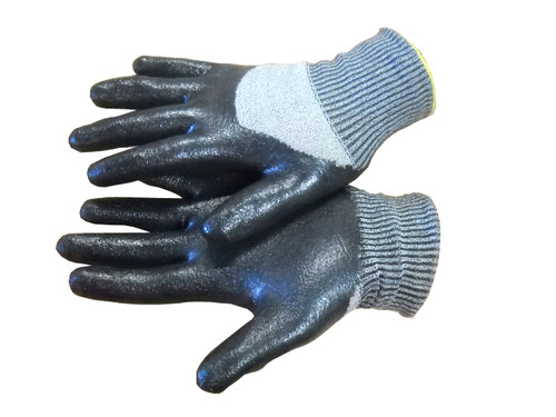 12 Pairs Seattle Glove GBNC5-8 TAEKI Liner Cut Resist Blk Nitrile Palm/Knckl