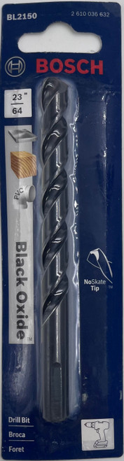 Bosch BL2150 Black Oxide Drill Bit 23/64 in
