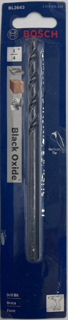 Bosch BL2543 Black Oxide Drill Bit 1/4 in