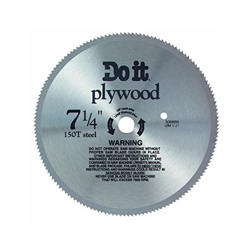 Do It 416881DB Plywood & Paneling Saw Blade, 150T x 7-1/4"