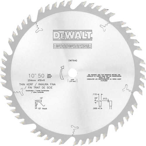 Circular Saw Bld, Crbde, 10 In, 50 Teeth