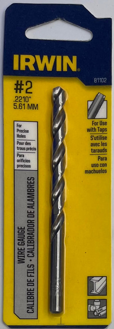 Irwin 81102 Wire Gauge Drill Bit #2