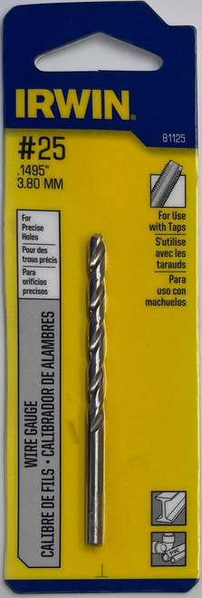 Irwin 81125 Wire Gauge Drill Bit #25