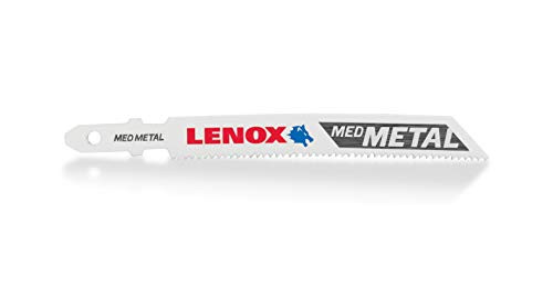 LENOX Tools (1991598) T-Shank Power Arc Medium Metal Cutting Jig Saw Blade, 3 5/8" x 3/8" 18 TPI, 3 Pack