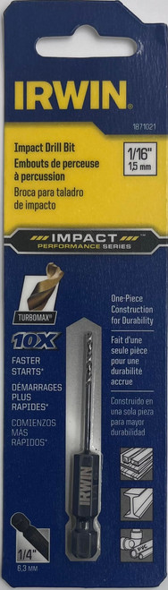 Irwin 1871021 Impact Drill Bit 1/16 inch