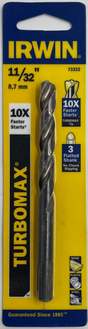 Irwin 73322 Turbomax Drill Bit 11/32 inch