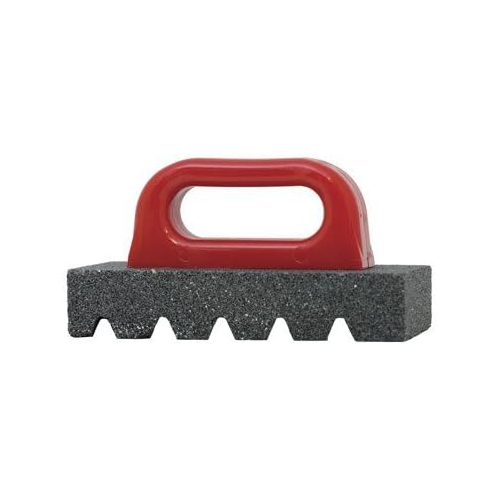 Gator (6068) 8 x 3 Fluted Silicone Carbide Concrete Rubbing Brick with Handle