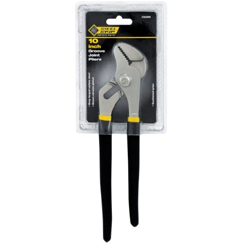 Steel Grip (2262046) 10 in. Carbon Steel Tongue and Groove Pliers Black/Yellow 1 pk