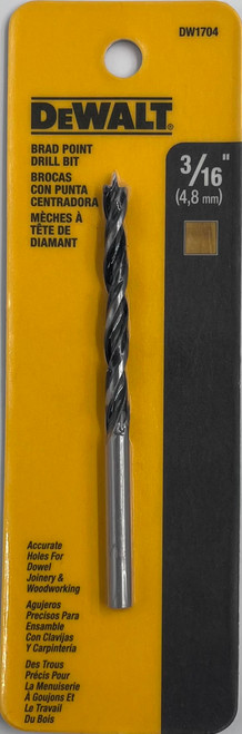 DeWalt DW1704 Brad Point Drill Bit 3/16 inch