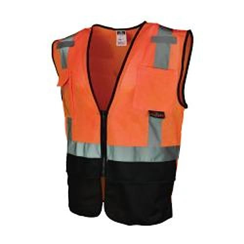 Radians SV7B-2ZOM-L/XL Industrial Safety Vest, Orange, L/XL