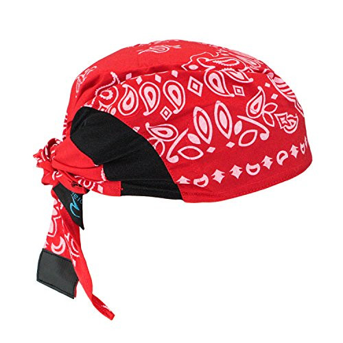 Radians RCS307 Arctic Skull Cooling Headshade, Red Paisley