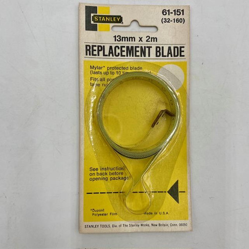 Vintage Stanley 32-160 Replacement Blade, 13mm x 2m, Made in U.S.A.