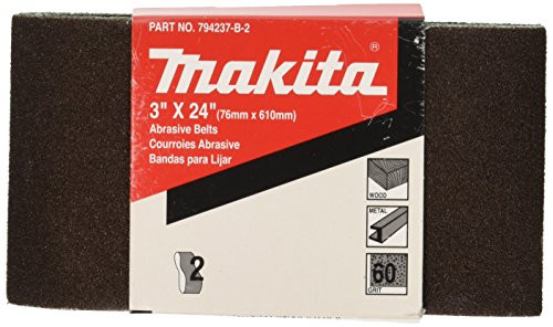 Makita (794237-D-2) #100 Sanding Belt, 3-Inch by 24-Inch, 2-Pack
