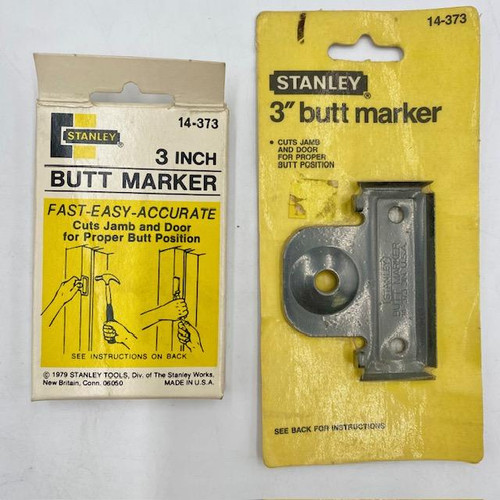 Vintage Stanley 14-373 3" Butt Marker, Made in U.S.A.