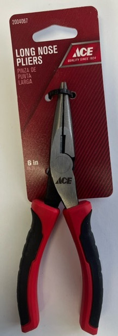 Ace 6 in. Alloy Steel Long Nose Pliers 2004067