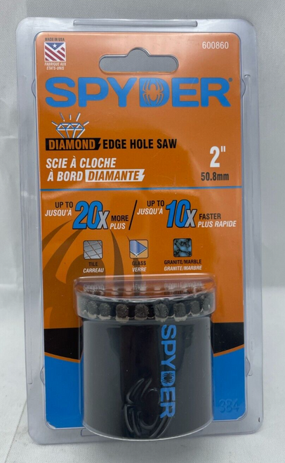 Spyder 2" Diamond Non-Arbored Edge Hole Saw (50.8mm) #600860