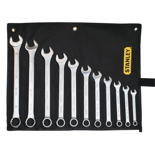 Stanley 85-450 11PC 12PT SAE COMBINATION WRENCH SET 3/8 - 1IN