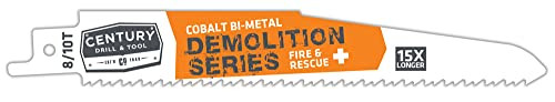 Century Drill & Tool 2-Pk - 6" Demolition Series Bi-Metal Reciprocating Saw Blade, 8/10T,  #07505