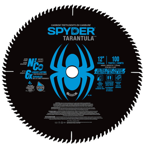 Spyder Ultra Fine 12-in 100-Tooth Fine Finish Tungsten Carbide-tipped Steel Miter/Table Saw Blade (13027) Spyder Ultra Fine 12-in 100-Tooth Fine Finish Tungsten Carbide-tipped Steel Miter/Table Saw Blade (13027)