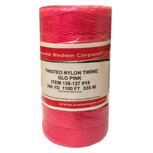 CWC Fluorescent Glo Pink #18 Seine Twine (Roll Of 1100') 135-127