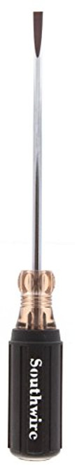 Southwire Tools & Equipment SD1/4C6 1/4-Inch Cabinet Tip Screwdriver with 6-Inch Round Shank