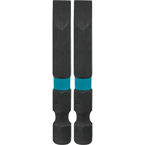 Makita A-96796 ImpactX 2in No.8 Slotted Power Bits 2 Pack