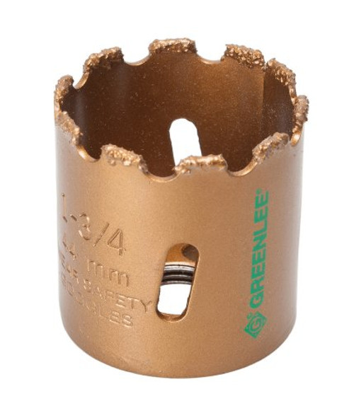 Greenlee 725-1-3/4 Carbide-Grit Hole Saw, 1-3/4-Inch