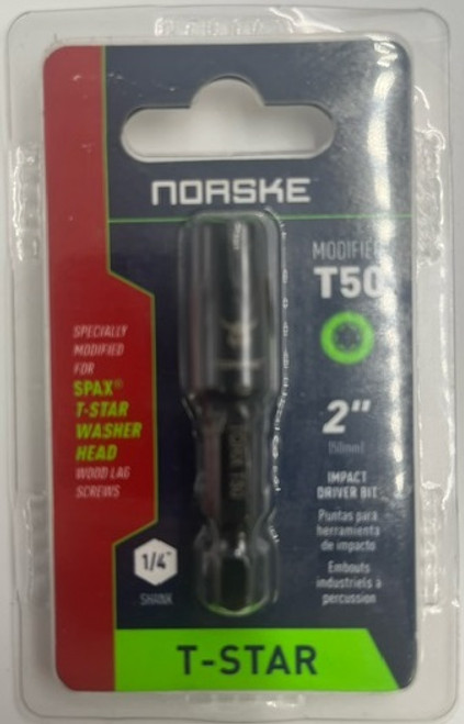 Norske Tools NIBCI361 Impact Torsion 1pk. 2" x T50 Torx Bit