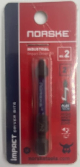 Norske Tools NIBCI301 Impact Torsion 1pk. 2" x #2 Phillips Bit Norske Tools NIBCI301 Impact Torsion 1pk. 2" x #2 Phillips Bit