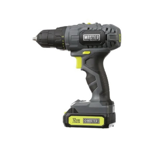 Master Mechanic 211891 12V Cordless Drill, 3/8", Lithium-Ion Battery