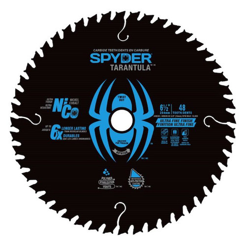 Spyder 13025 6-1/2" 48T - Ultra Fine Finish Circular Saw Blade Spyder 13025 6-1/2" 48T - Ultra Fine Finish Circular Saw Blade