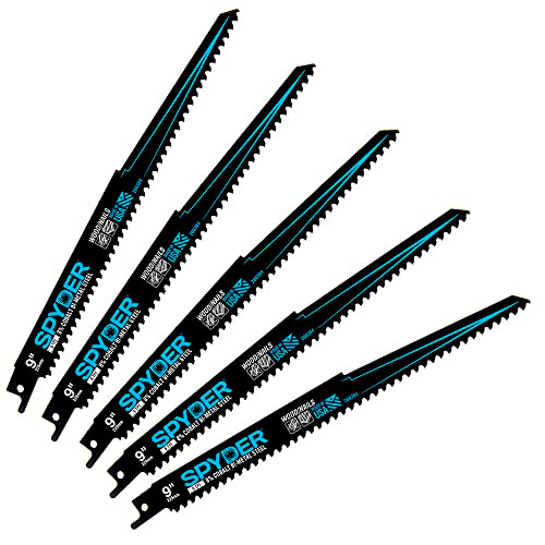 Spyder Bi-Metal 6 TPI 9" Reciprocating Saw Blades - 5 Pack (200304) Spyder Bi-Metal 6 TPI 9" Reciprocating Saw Blades - 5 Pack (200304)