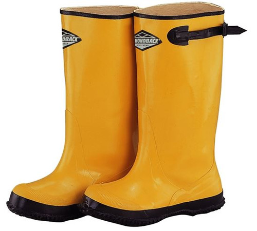 1 Pair DiamondBack 313-3113 Yellow Over Shoe Boots, Size 11