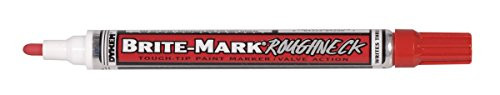 12-Count Dykem Brite-Mark Roughneck Medium Tip Paint Marker, Red 12-Count Dykem Brite-Mark Roughneck Medium Tip Paint Marker, Red