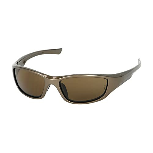 1-Pair Safety Works 10105404 Safety Glasses Espresso Glare Gone Polarized, Brown