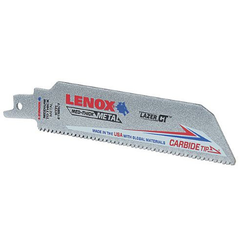 Lenox LAZER LXAR6110CT 6" Bi-Metal 6" x 1" x .050"  10 TPI Reciprocating Saw Blades (5PK))