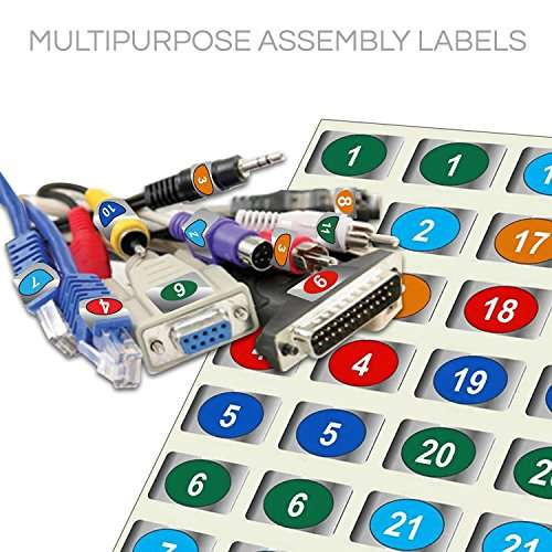 Steellabels Multi-Purpose Assembly Labels, 1-Sheet 60-Labels ‎ASSY001
