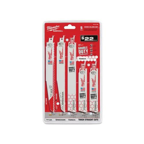 Milwaukee (5-Piece) 49-22-1105 Sawzall Blade Set - Demo