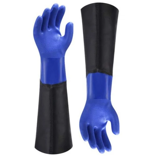 1-Pair Locke Supply LS-PVC-03-011 PVC Impact Resistant Winter Work Glove, Blue, X-Large