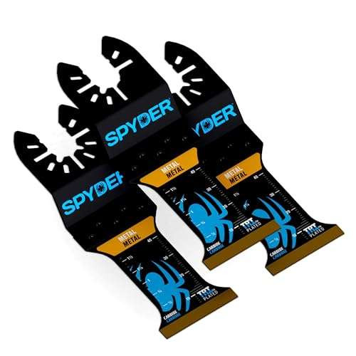 Spyder Oscillating Tool Blade, 1-3/8" Carbide Tipped Teeth for Wood, Nails, Screws, and More (70013-3)