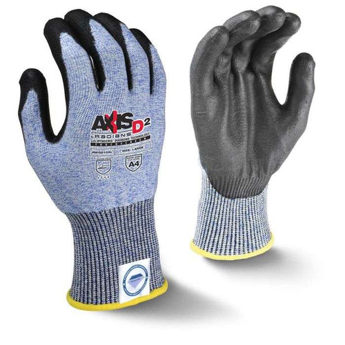 12-Pairs Radians RWGD104M AXIS D2 Dyneema Cut Protection Level A4 Touchscreen Glove-Size Medium